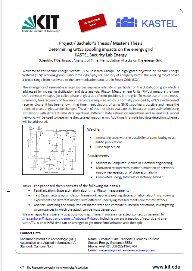 [Thesis] Determining GNSS spoofing impacts on the energy grid